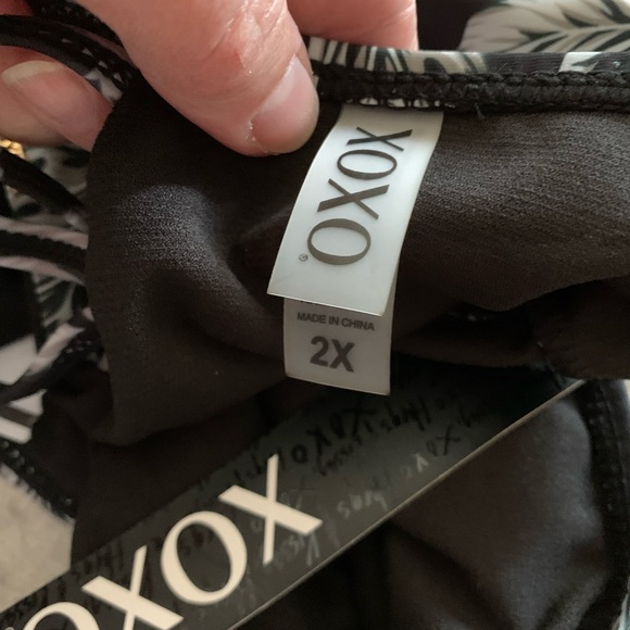XOXO woman’s bikini plus size 2X NWT leaf pattern - Picture 7 of 9